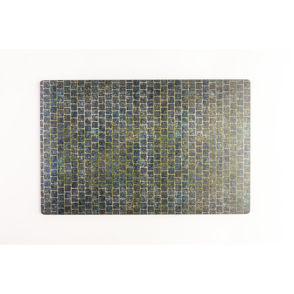 Model stand - Cobblestone road 1910s-1930s Base - Acrylic 3 mm (180 x 280 mm) 1/24 Kelik KS24011