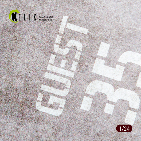 Model stand - House Parking place Type 1  Base - Acrylic 3 mm (280 x 180 mm) 1/24 Kelik KS24014