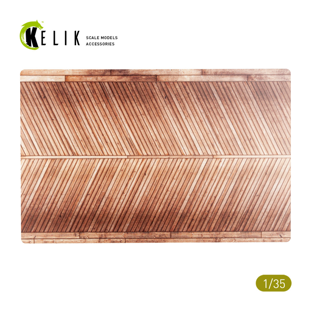 Model stand - Wooden Bridge (Ostland Bridge 1943)  - Base - Acrylic 3 mm (280 x 180 mm) 1/35 Kelik KS35001