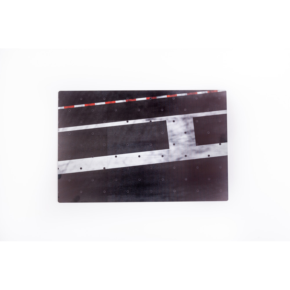 Model stand - CVN-78 Gerald Ford type 2 - Acrylic 3 mm (410 x 270 mm)1/48 Kelik KS48007