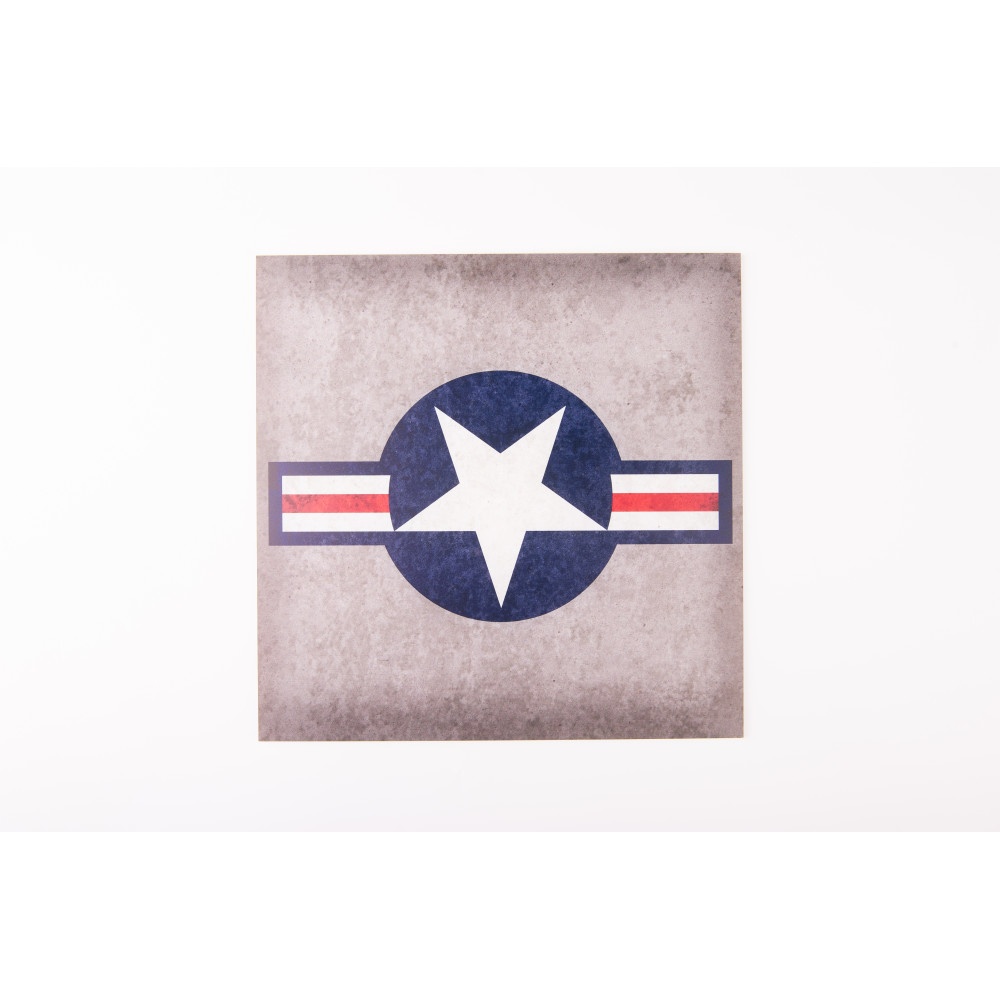 Model stand - US Roundel Base - Acrylic 3 mm (240 x 240 mm) 1/48 Kelik KS48027