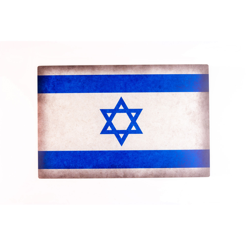 Model stand -Israel Flag Base - Acrylic 3 mm (410 x 270 mm) 1/72-1/32 Kelik KS48036