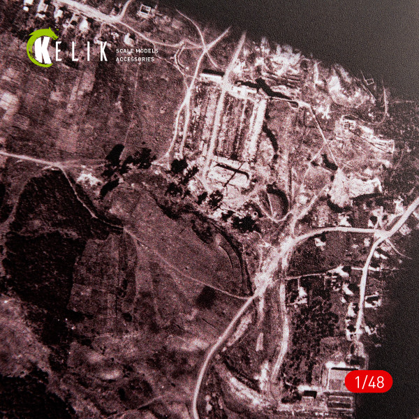Підставка для моделі - для фоторозвідувального літака - Основа - Акрил 3 мм (240 x 240 мм) Універсальний масштаб Kelik KS48042