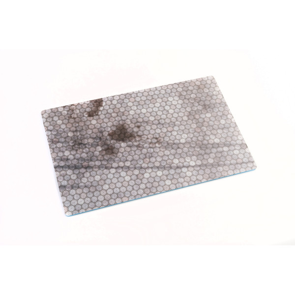 Model stand - Swiss hexagonal concrete parking place Base - Acrylic 3 mm (280 x 180 mm) 1/72 Kelik KS72017