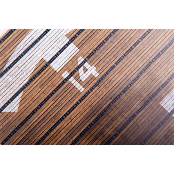 Model stand - CV-45 LPH-8 Valley Forge  type 1 - Base - Acrylic 3 mm (280 x 180 mm) 1/72 Kelik KS72021