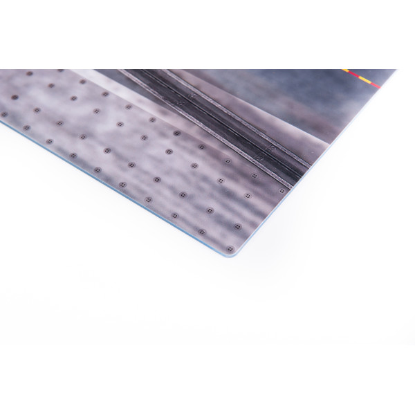 Model stand Charles de Gaulle Deck Base - Acrylic 3 mm (280 x 180 mm) 1/72 Kelik KS72032