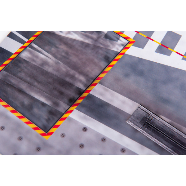 Model stand Charles de Gaulle Deck Base - Acrylic 3 mm (280 x 180 mm) 1/72 Kelik KS72032