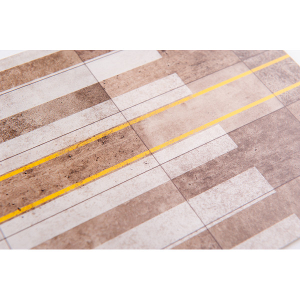 Model stand Belgian Kleine Brogel Air Base type 2 Base - Acrylic 3 mm (280 x 180 mm) 1/72 Kelik KS72041