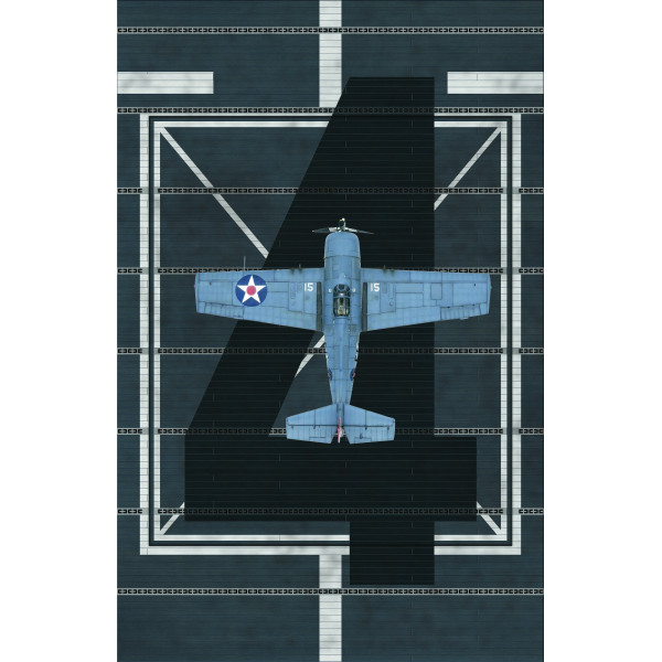 Підставка для моделі USS Ranger 1943 Основа - Акрил 3 мм (280 x 180 мм) 1/72 Kelik KS72056