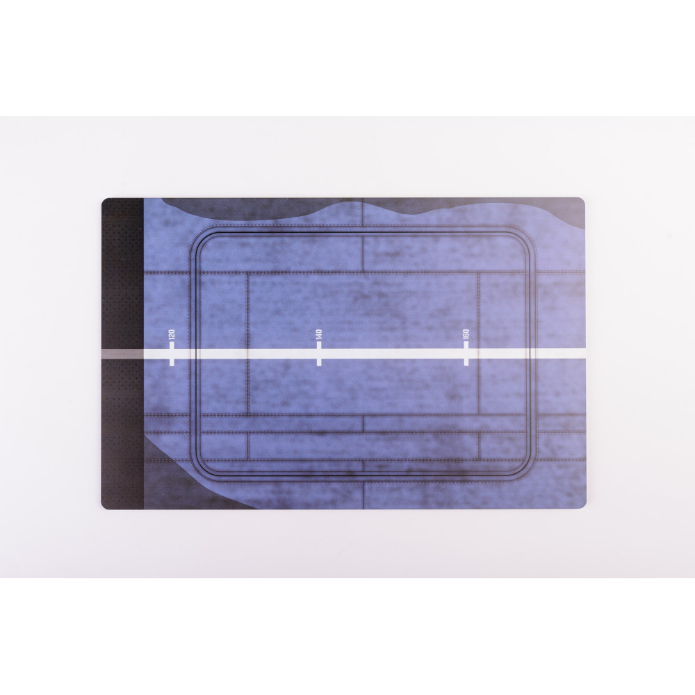 Model stand HMS Indomitable Front Lift  1942 Base - Acrylic 3 mm (280 x 180 mm) 1/72 Kelik KS72057