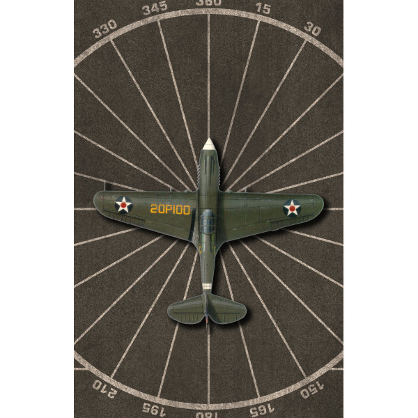Model stand Compass calibration circle Base - Acrylic 3 mm (280 x 180 mm) 1/72 Kelik KS72058