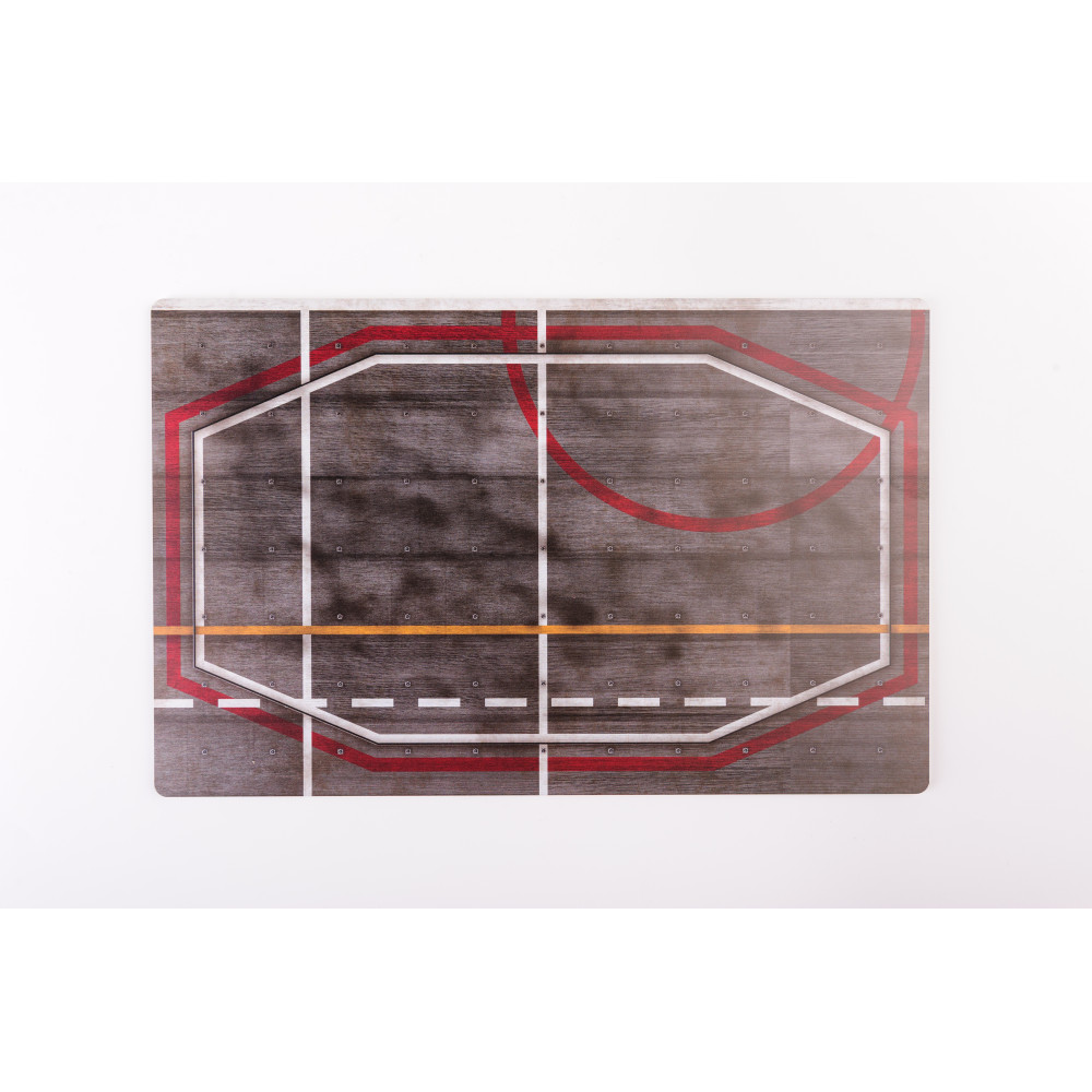 Model stand ASW Giuseppe Garibaldi Rear Lift Base - Acrylic 3 mm (280 x 180 mm) 1/72 Kelik KS72059