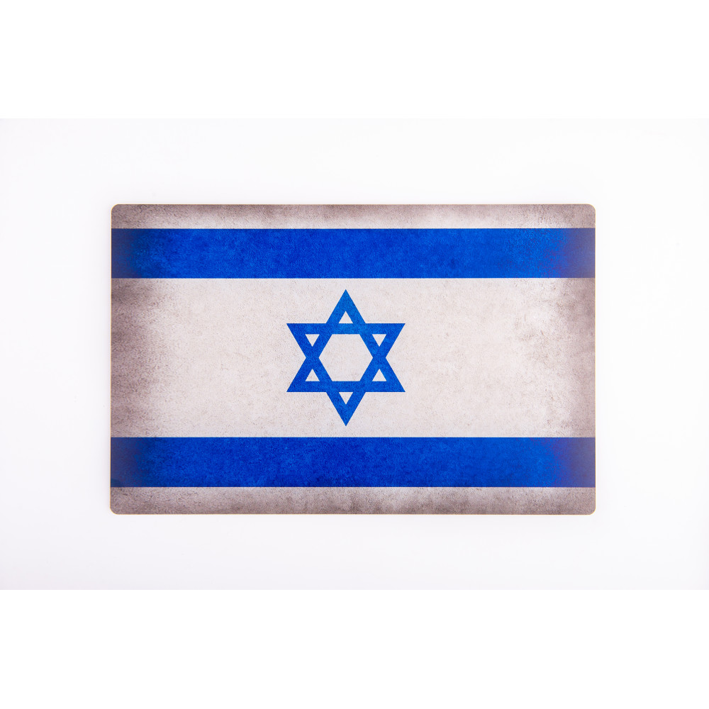 Model stand Israel Flag Base - Acrylic 3 mm (280 x 180 mm) 1/72 Kelik KS72088