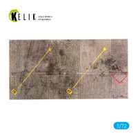 Model stand Eggebek Air Base - Acrylic 3 mm (357 x 180 mm) 1/72 Kelik KS72115 Model stand Eggebek Air Base - Acrylic 3 mm (357 x 180 mm) 1/72 Kelik KS72115