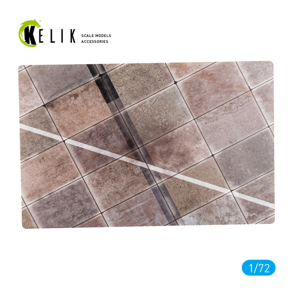 Model stand - AB Langley Type 1 - Base - Acrylic 3 mm (280 x 180 mm) 1/72 Kelik KS72116