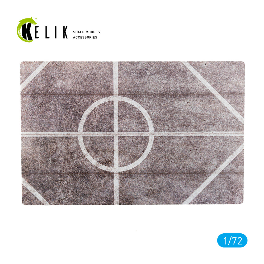 Model stand - Ukrainian Border Guard Helipad (Zmiyinyy Island) - Base - Acrylic 3 mm (280 x 180 mm) 1/72 Kelik KS72119