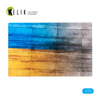 Model stand - Concrete plates With Ukrainian flag - Base - Acrylic 3 mm (280 x 180 mm) 1/72 Kelik KS72120 Model stand - Concrete plates With Ukrainian flag - Base - Acrylic 3 mm (280 x 180 mm) 1/72 Kelik KS72120