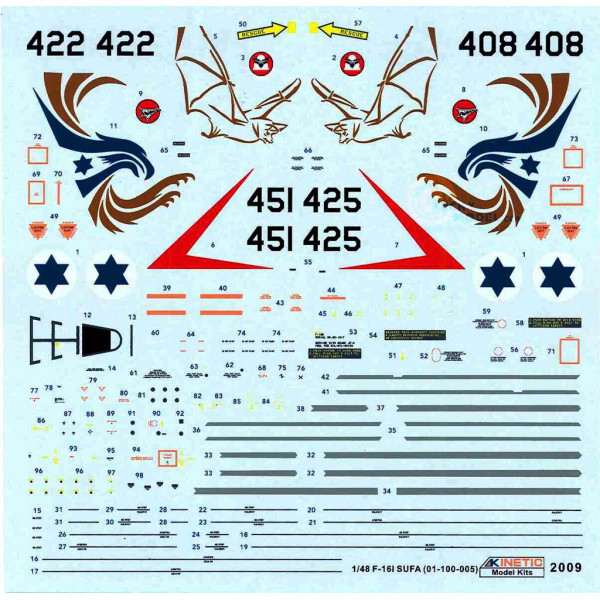 F-16I Isreael F-16I "SUFA (STORM)"  1/48 Kinetic 48006