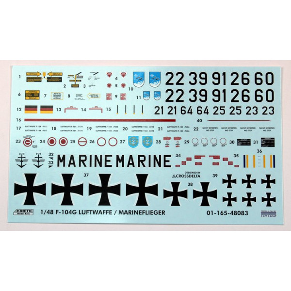 F-104G Starfighter Luftwaffe 1/48 Kinetic 48083