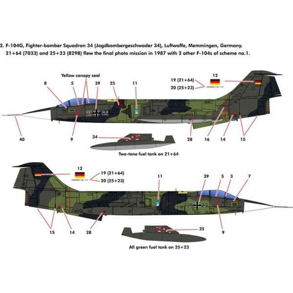 F-104G Starfighter Luftwaffe 1/48 Kinetic 48083
