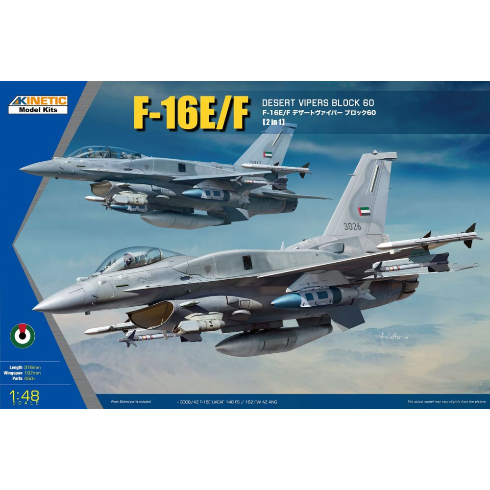F-16E/F Desert Vipers Block 60  1/48 Kinetic 48136