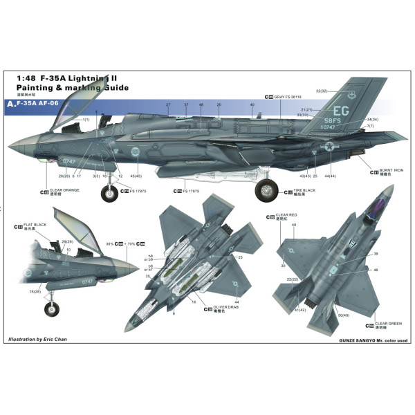 F-35A Lightning II Kit First Look 1/48 Kitty Hawk 80103