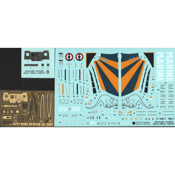 SA.365F/AS.565SA Dauphin II 1/48 Kitty Hawk 80108