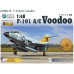 American fighter F-101 A/C Voodoo 1/48 Kitty Hawk 80115