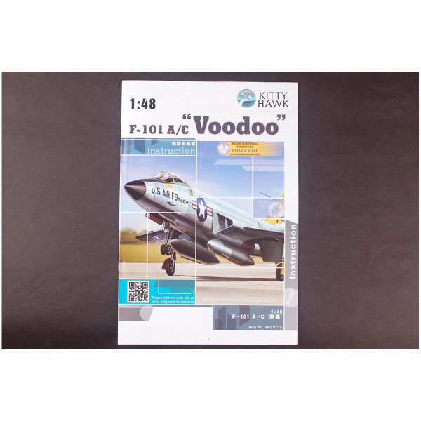 American fighter F-101 A/C Voodoo 1/48 Kitty Hawk 80115
