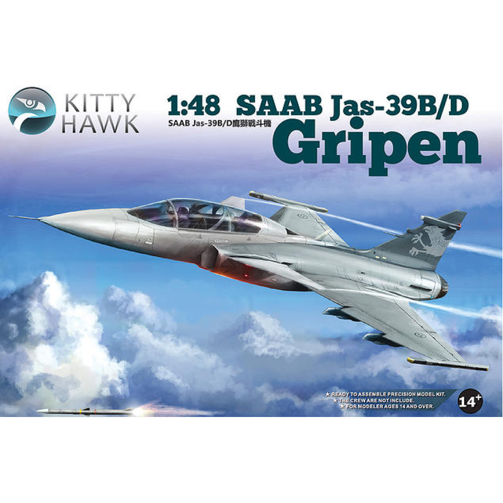 SAAB Jas-39B/D Gripen 1/48 Kitty Hawk 80118