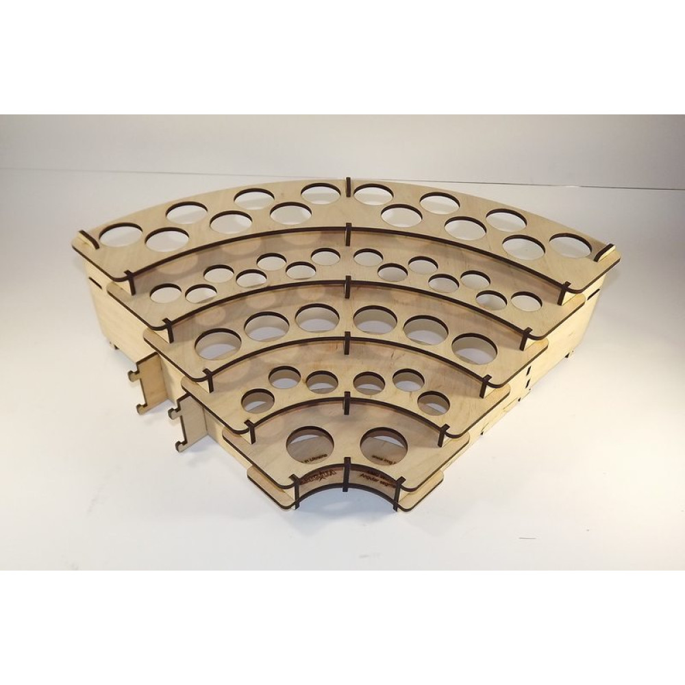 Corner segment stand for paint LMG WO-02