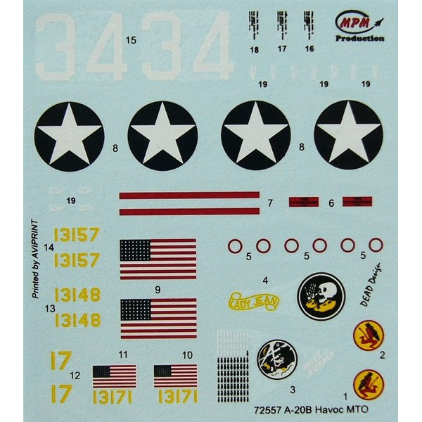 A-20B Havoc "MTO" 1/72 MPM 72557