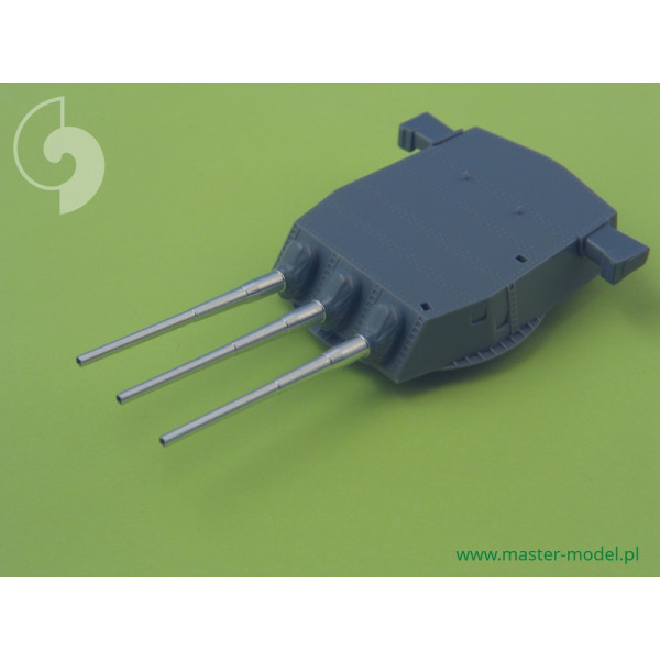 USN 16in/50 (40,6 cm) Mark 7 barrels - for turrets with blastbags (9pcs) 1/350 Master 350-041