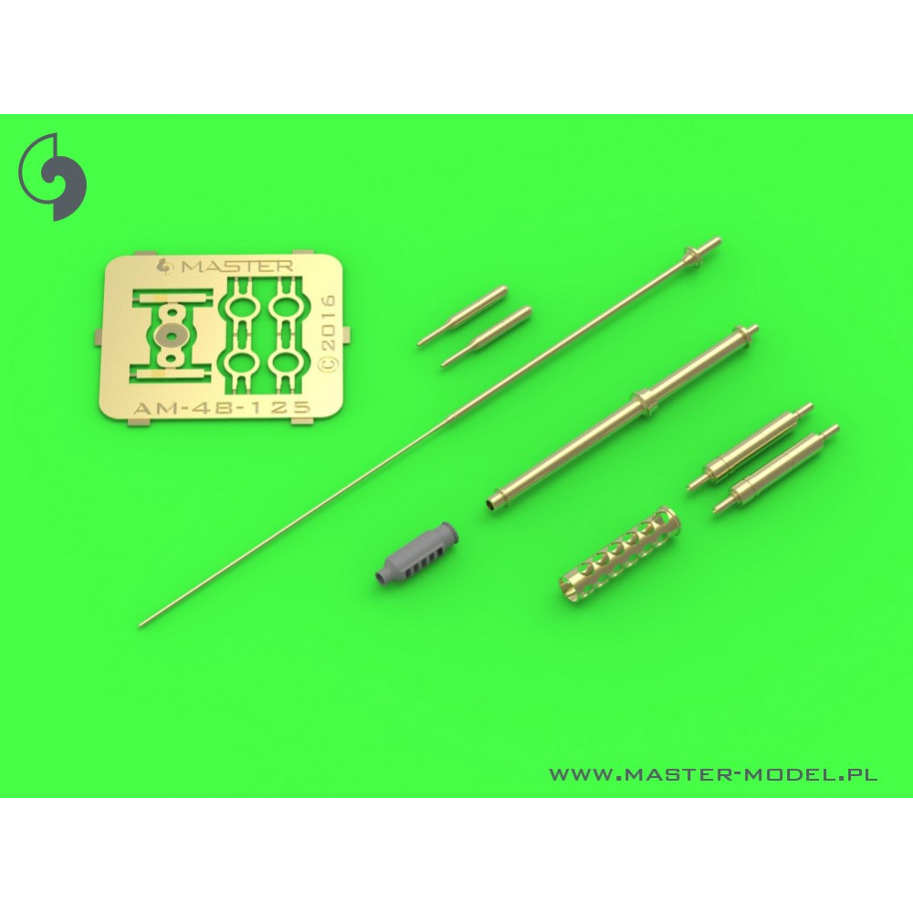 AH-64 Apache - M230 Chain Gun barrel (30mm), Pitot Tubes and tail antenna 1/48 Master 48-125