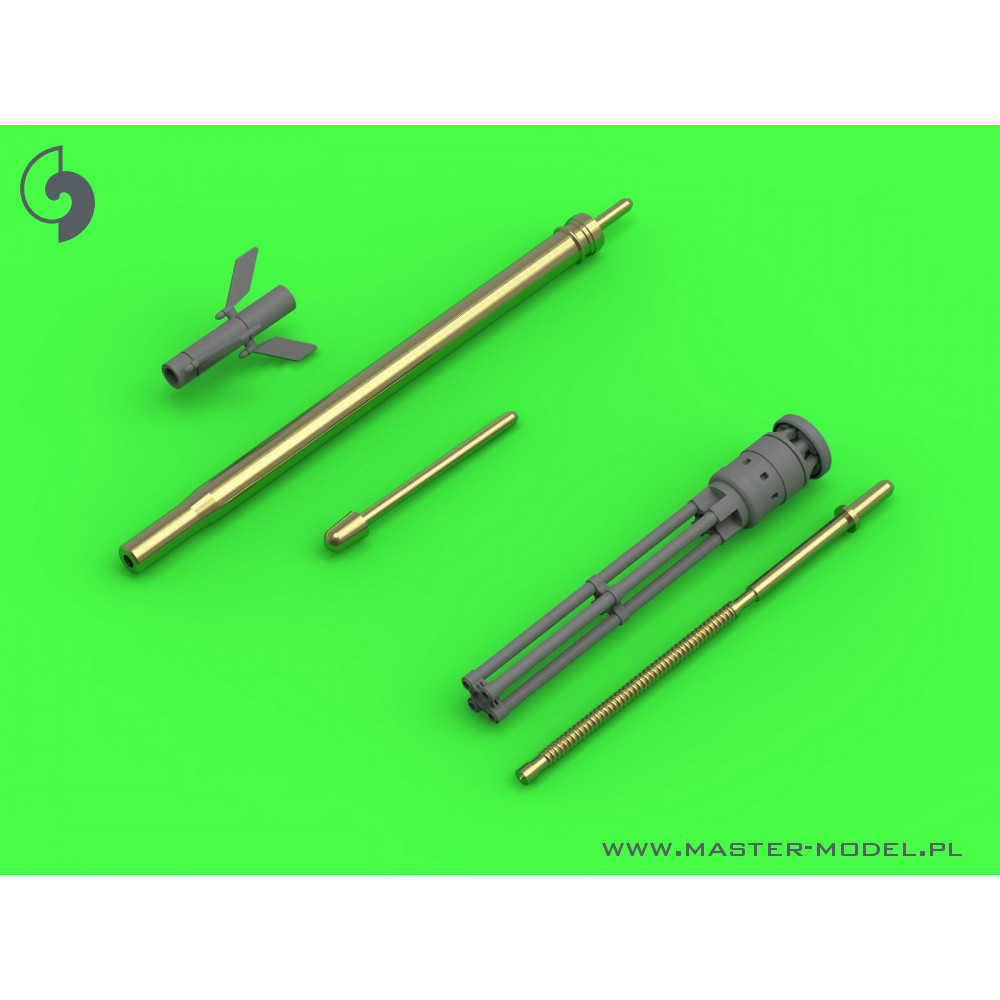 Mi-24 (Hind D/E) - JakB-12.7 machine gun barrel and DUAS probe (metal and resin parts) 1/72 Master 72-110