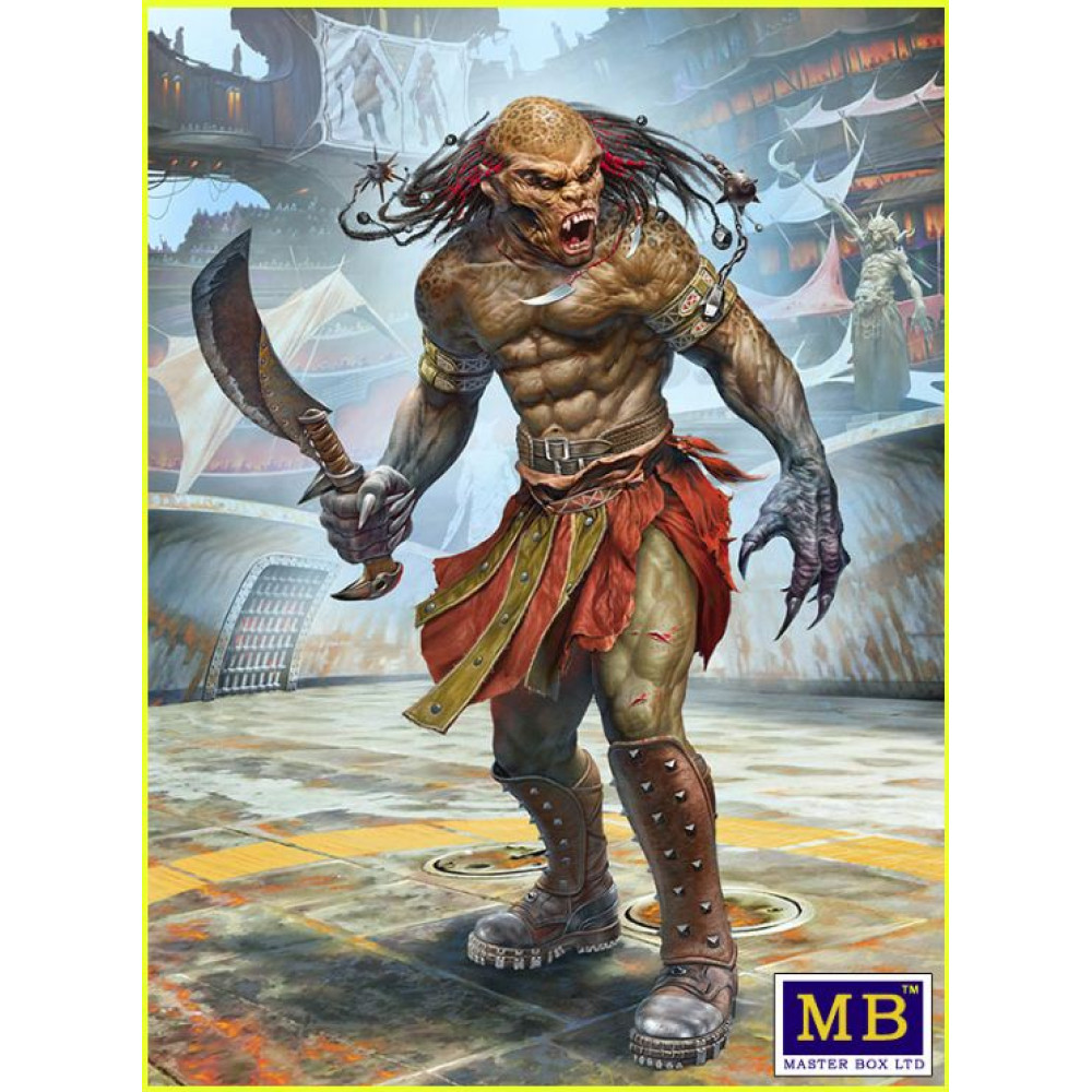 Beastorian (any one of the many beast like races) Champion – “Chuck” 1/24 MasterBox 24057