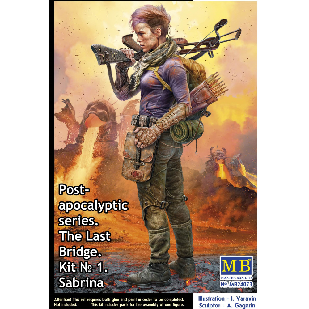 Pоst-apocalyptic series. The Last Bridge. Kit No. 1. Sabrina 1/24 MasterBox 24073