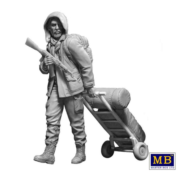 Pоst-apocalyptic series. The Last Bridge. Kit No. 4. Vadim  1/24 MasterBox 24076