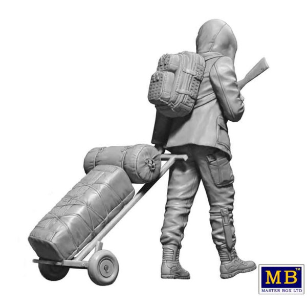 Pоst-apocalyptic series. The Last Bridge. Kit No. 4. Vadim  1/24 MasterBox 24076