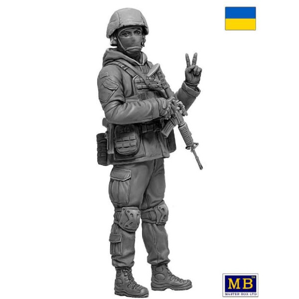 Kit №1. Ukrainian soldier, Defence of Kyiv, March 2022  1/24 MasterBox 24085