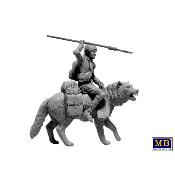 Post-apocalyptic series. The Last Bridge. Set No. 8. Clan of Wolves 1/24 MasterBox 24086