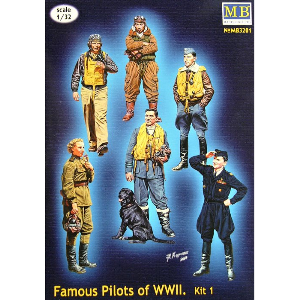 Famous pilots of WW II. Kit 1 1/32 MasterBox 3201