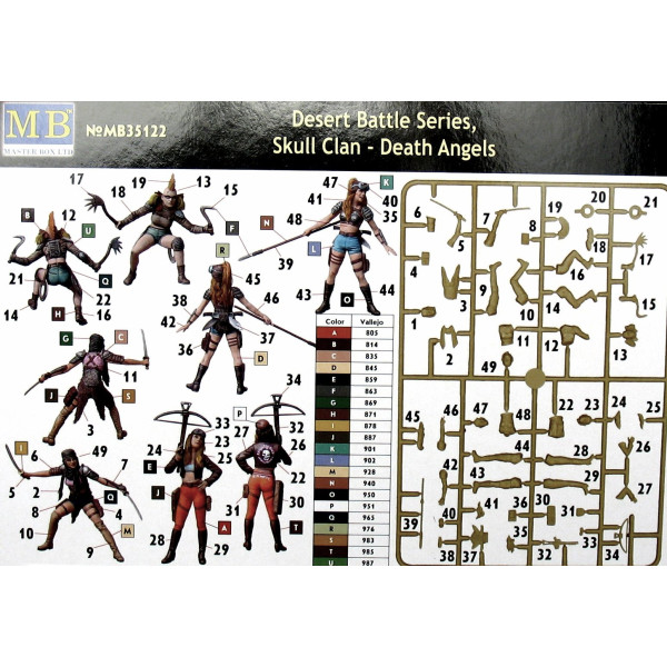 Desert Battle Series, Skull Clan - Death Angels  1/35 MasterBox 35122