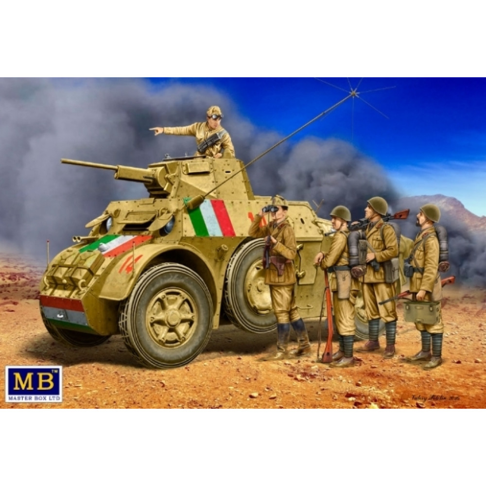 Italian military men, WWII era   1/35 MasterBox 35144