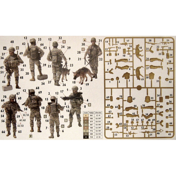Сучасні американські піхотинці. Патруль 1/35 MasterBox 35154