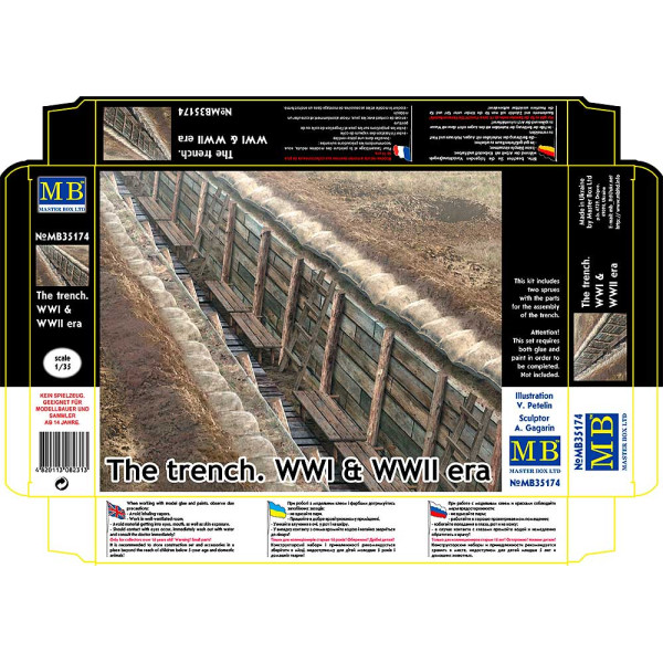 The trench. WWI & WWII era 1/35 MasterBox 35174