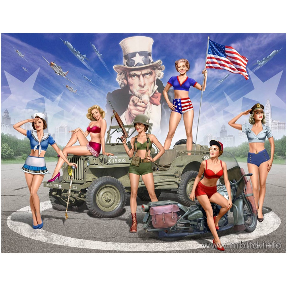 Дівчата «Пін-ап»   1/35 MasterBox 35183