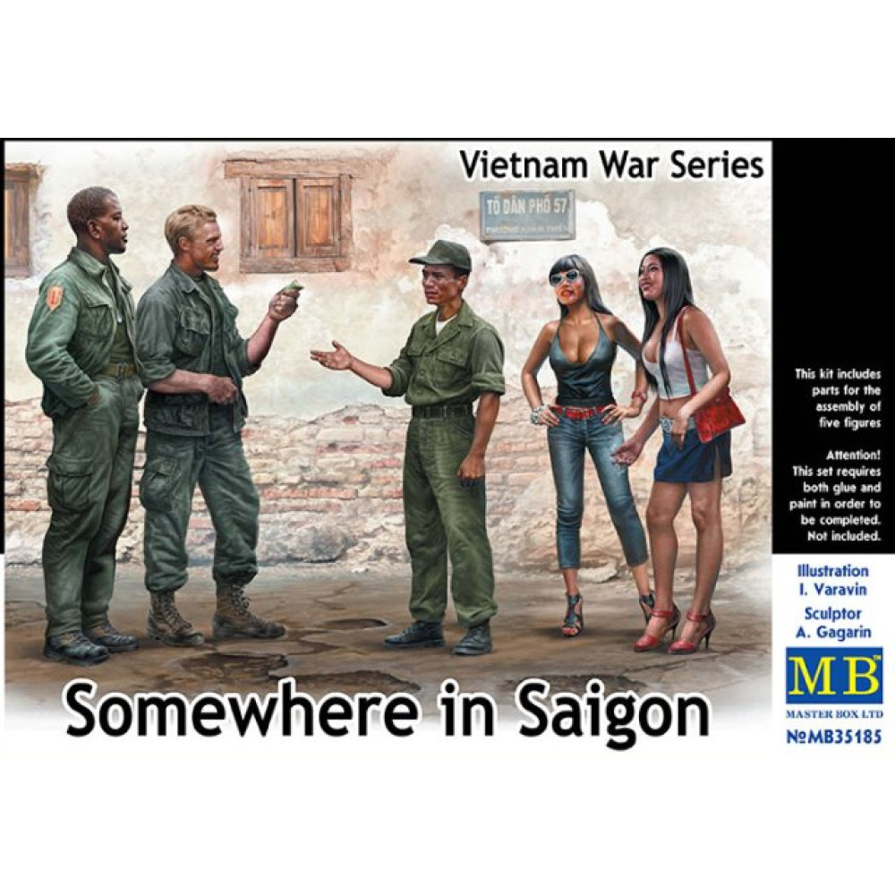  Somewhere in Saigon, Vietnam War Series  1/35 MasterBox 35185