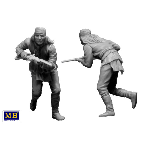 Серія індіанських воєн. Набір № 1. Апачі. Атака 1/35 MasterBox 35188