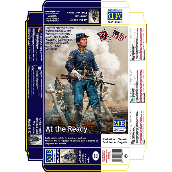 Ротний сержант-квартирмейстер союзної кавалерії бригадного генерала Баффорда 1/35 MasterBox 35197 Ротний сержант-квартирмейстер союзної кавалерії бригадного генерала Баффорда 1/35 MasterBox 35197
